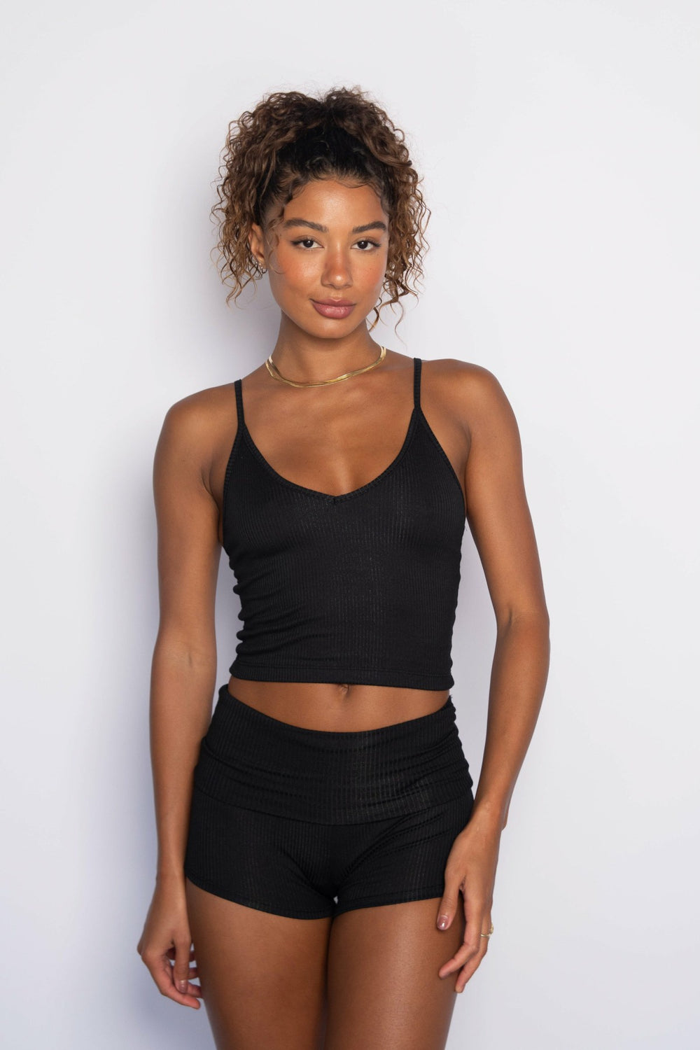 Perfect Tank Ribbed in Black / Skatie Online