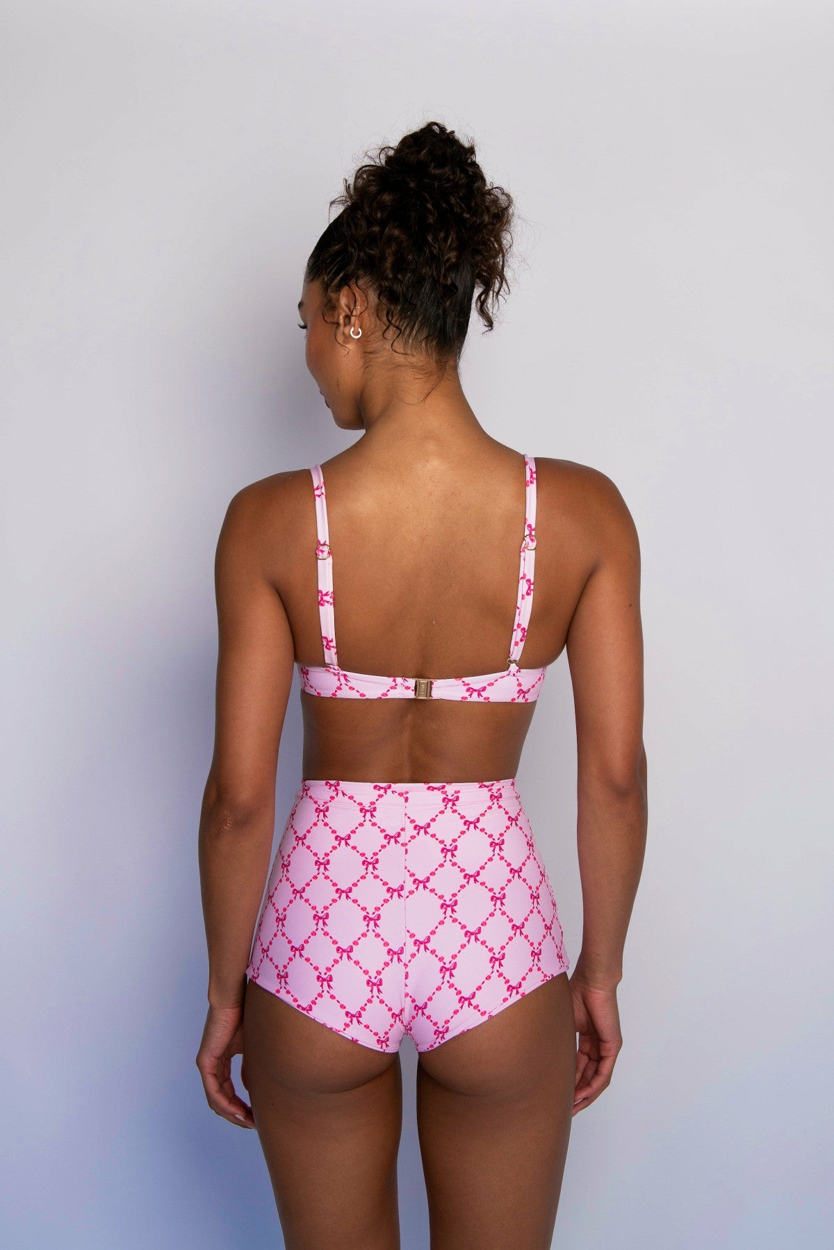 High Waist Bardot Bottom in Coquette / Skatie Discount