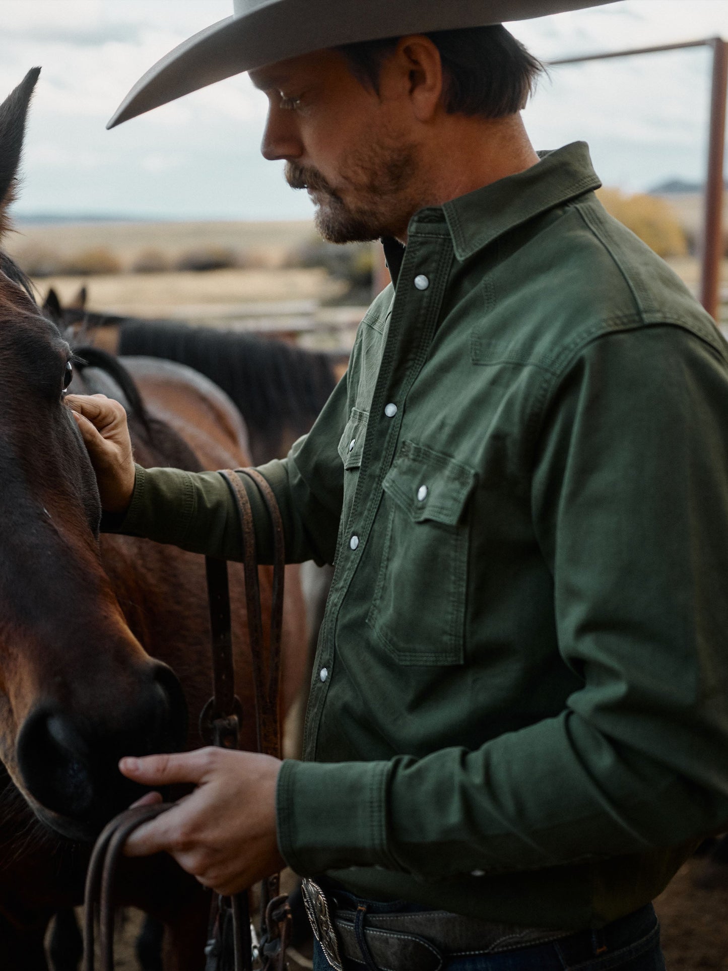 Schaefer Outfitter SO X Beau Simmons | Special Edition Western Denim Snap Shirt