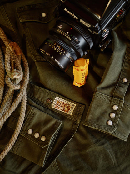 Schaefer Outfitter SO X Beau Simmons | Special Edition Western Denim Snap Shirt