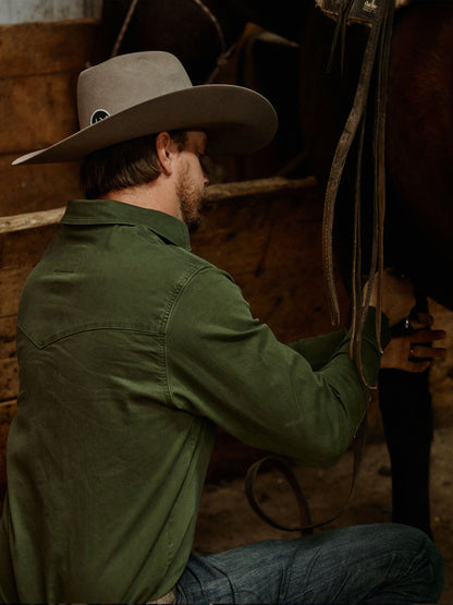 Schaefer Outfitter SO X Beau Simmons | Special Edition Western Denim Snap Shirt