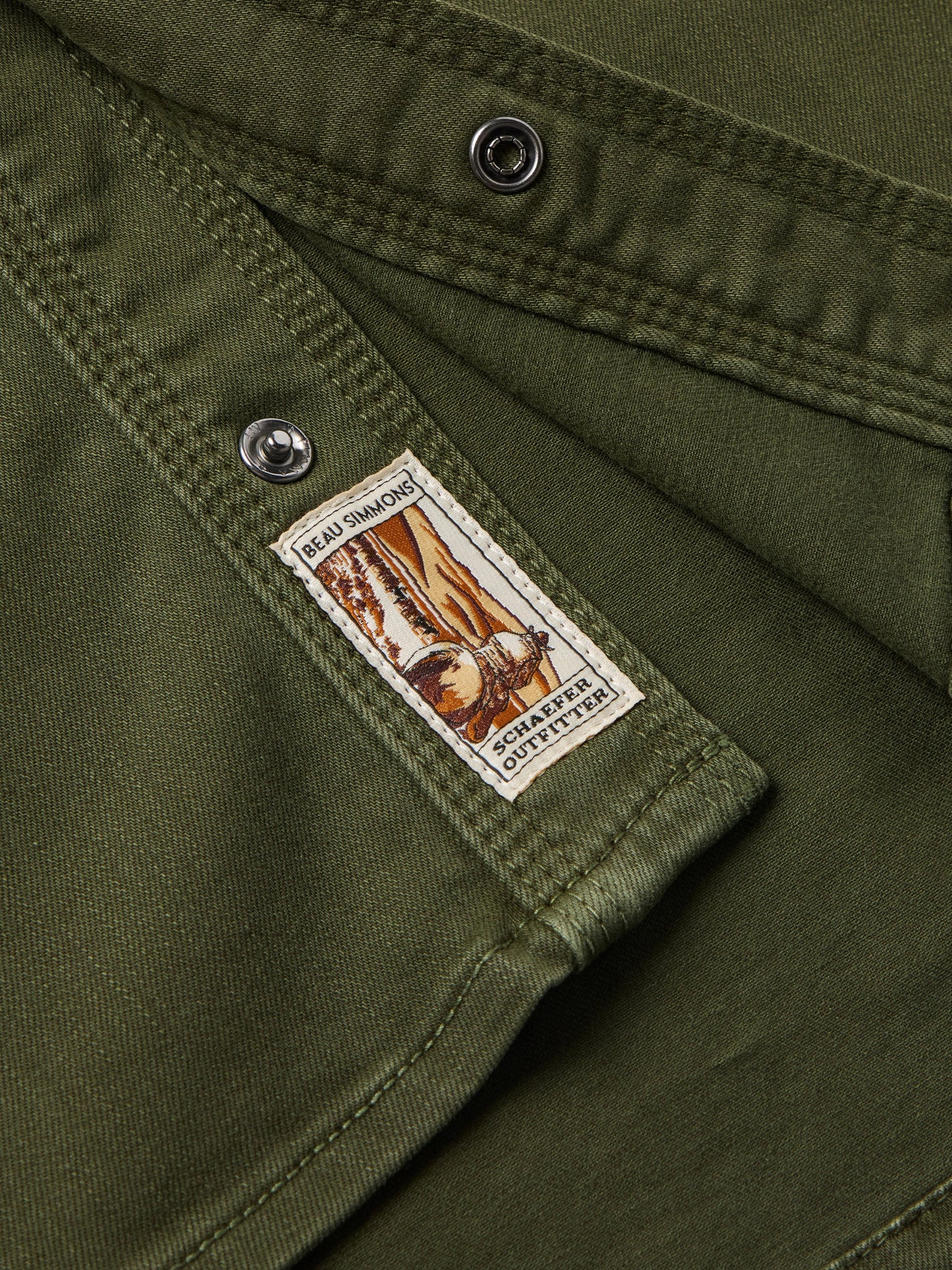 Schaefer Outfitter SO X Beau Simmons | Special Edition Western Denim Snap Shirt