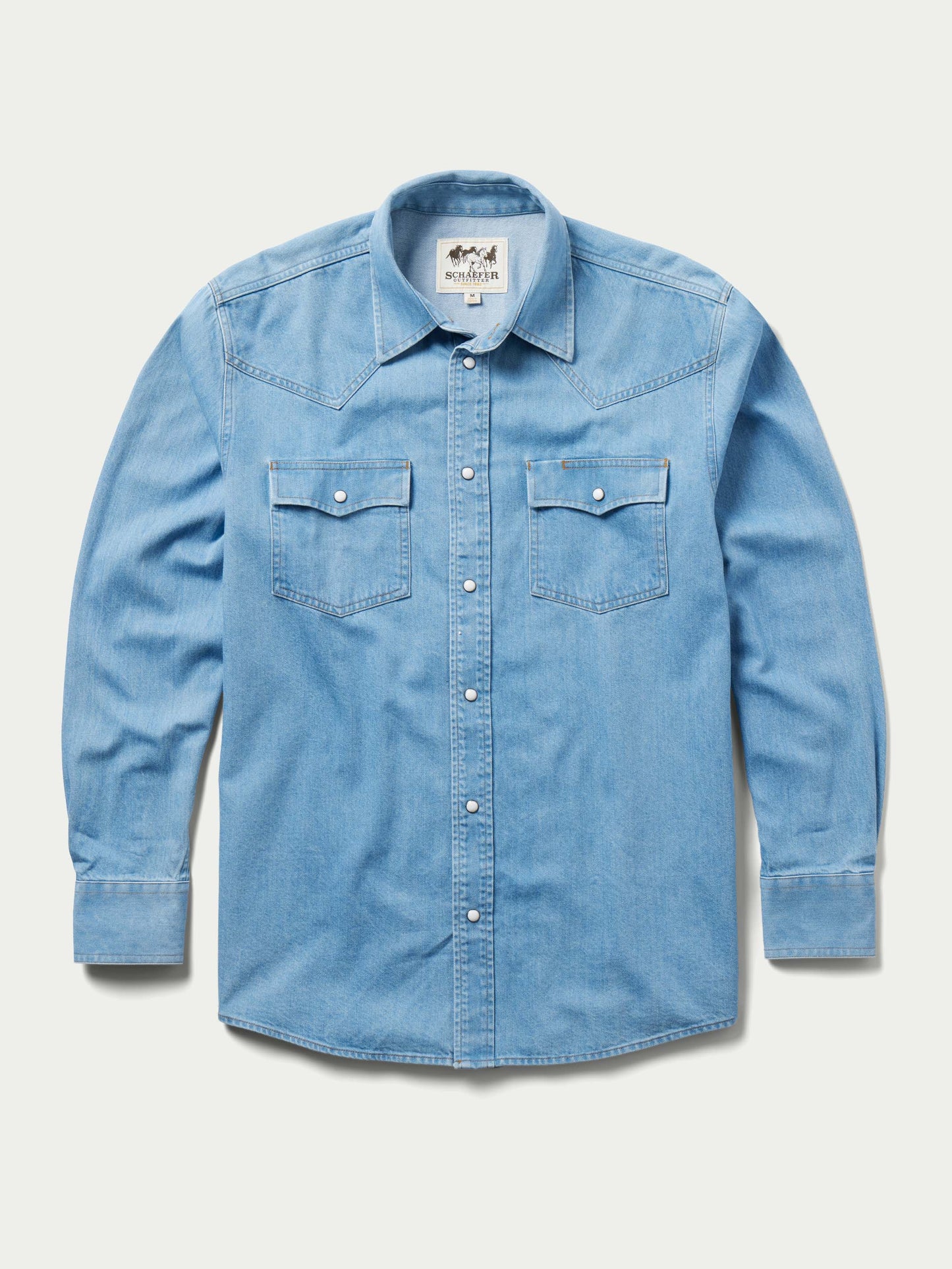 Schaefer Outfitter Classic Western Denim Snap Shirt
