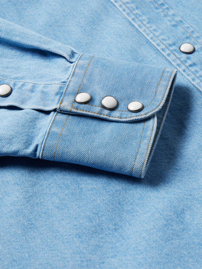 Schaefer Outfitter Classic Western Denim Snap Shirt