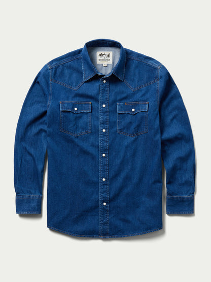 Schaefer Outfitter Classic Western Denim Snap Shirt