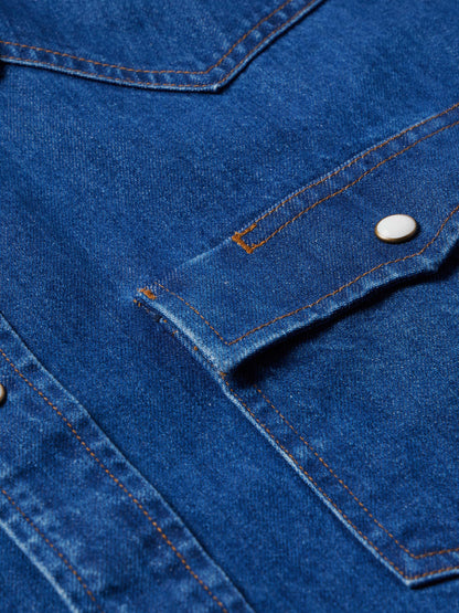 Schaefer Outfitter Classic Western Denim Snap Shirt