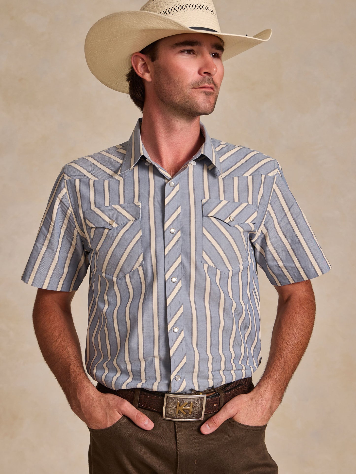 Schaefer Outfitter Short Sleeve Vintage Cotton Pearl Snap