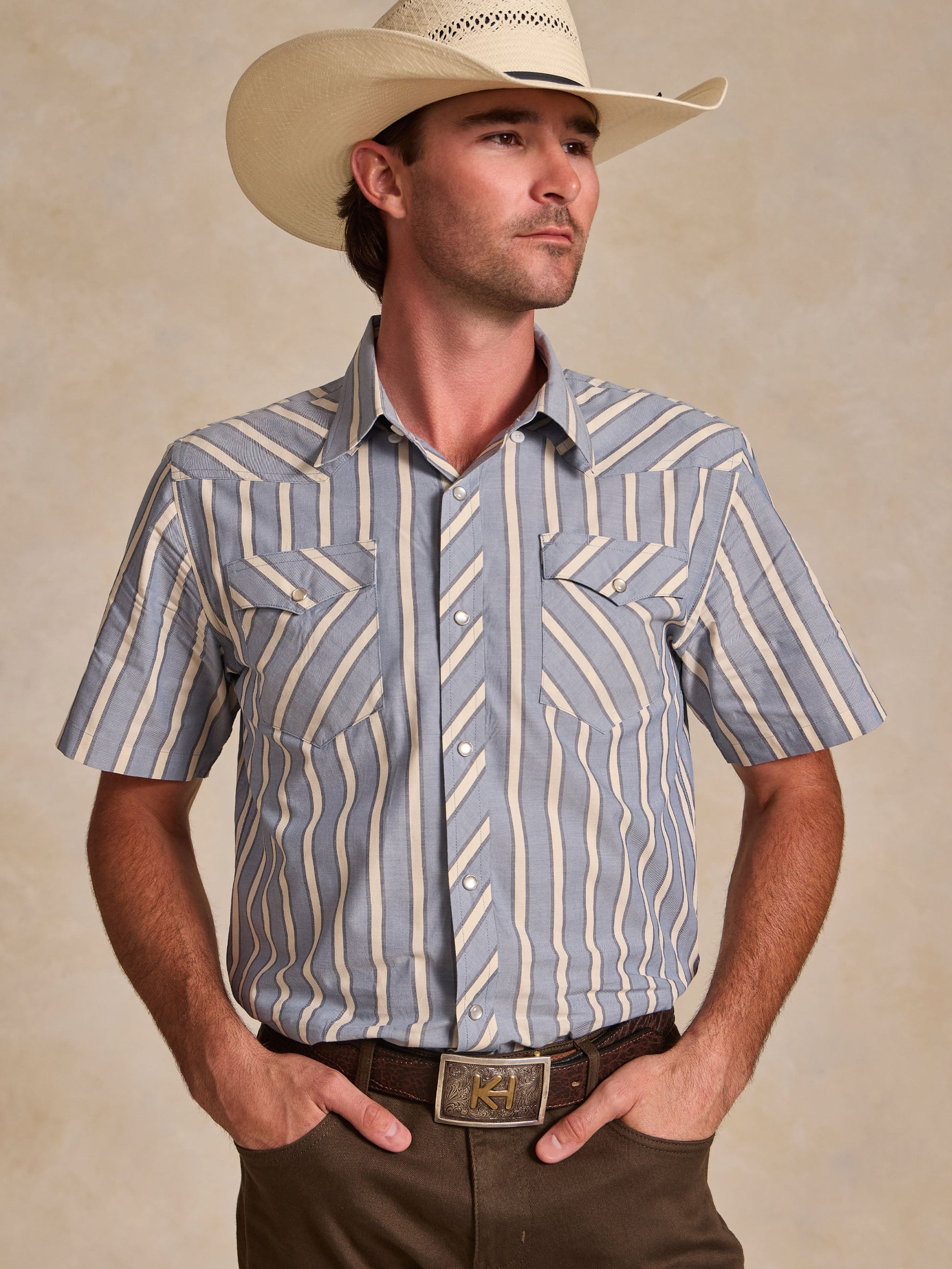 Schaefer Outfitter Short Sleeve Vintage Cotton Pearl Snap