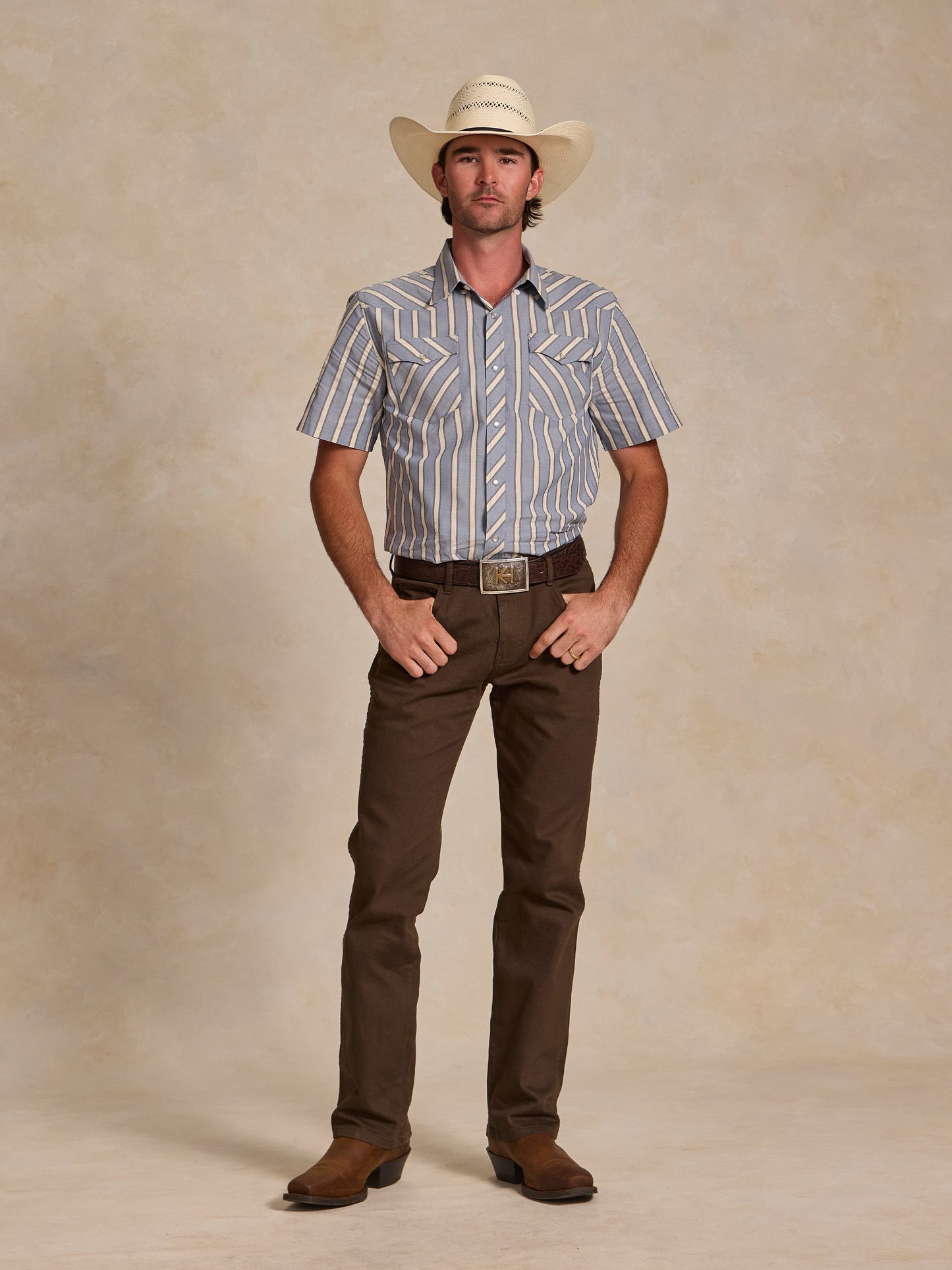 Schaefer Outfitter Short Sleeve Vintage Cotton Pearl Snap