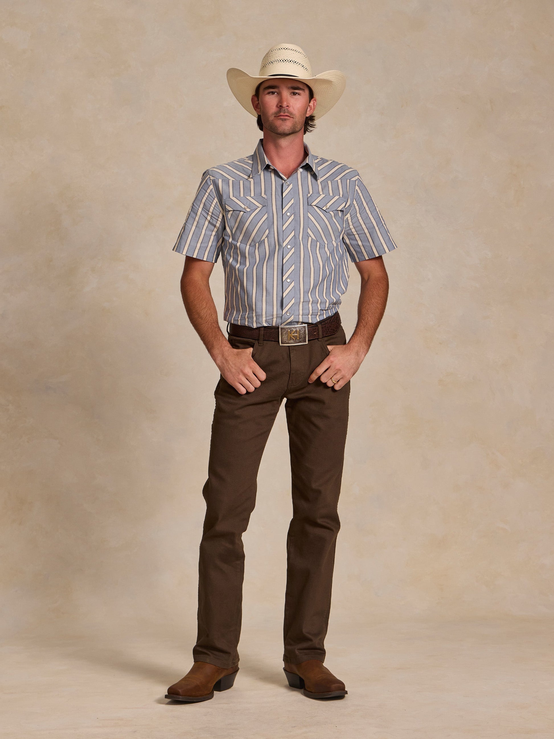 Schaefer Outfitter Short Sleeve Vintage Cotton Pearl Snap