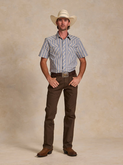 Schaefer Outfitter Short Sleeve Vintage Cotton Pearl Snap
