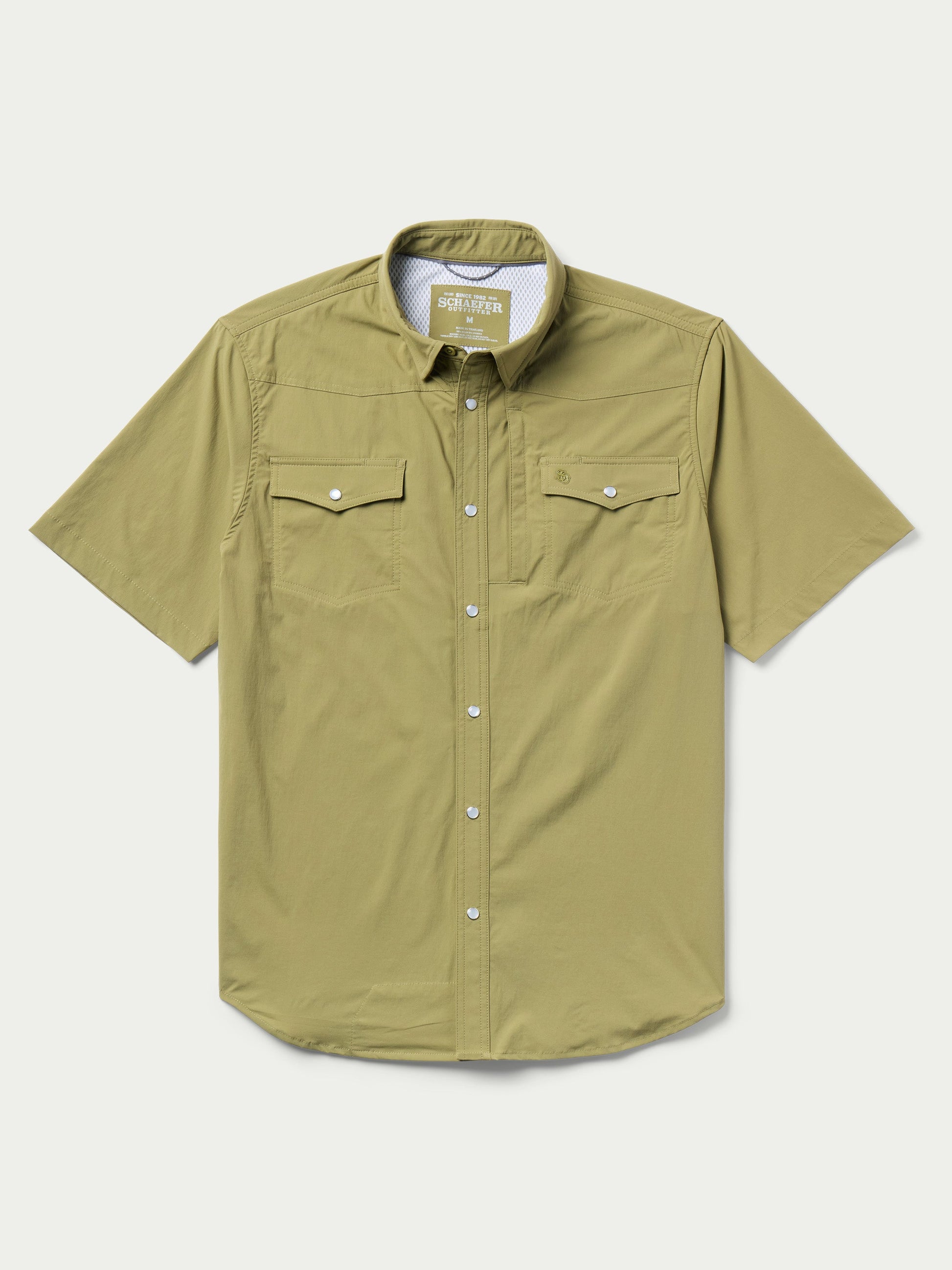 Schaefer Outfitter Short Sleeve RangeTek Western Guide Snap Shirt