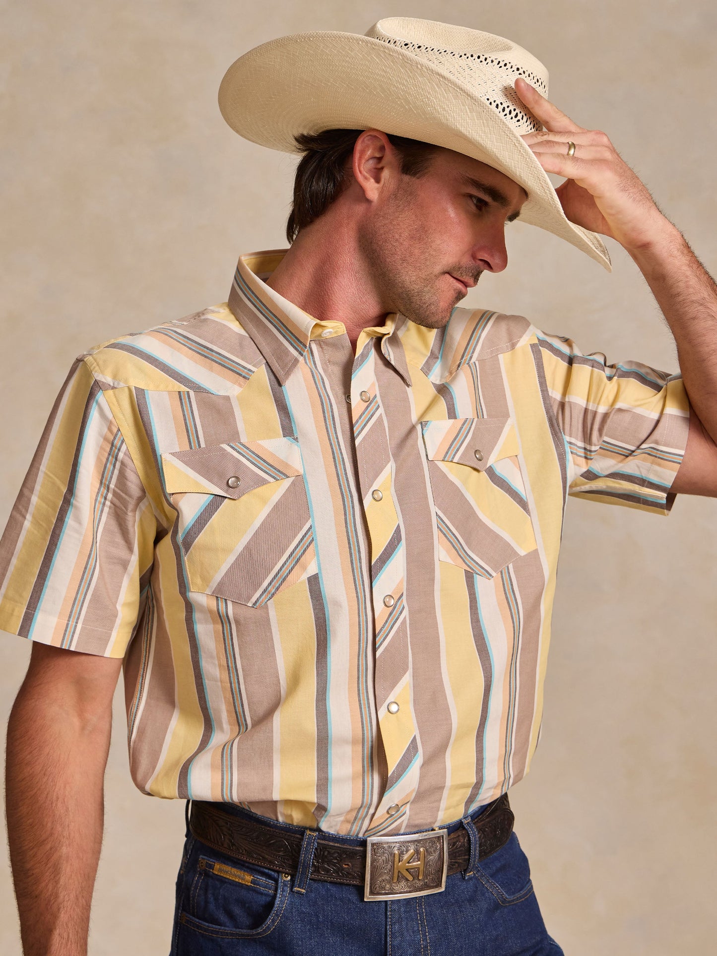 Schaefer Outfitter Short Sleeve Vintage Cotton Pearl Snap