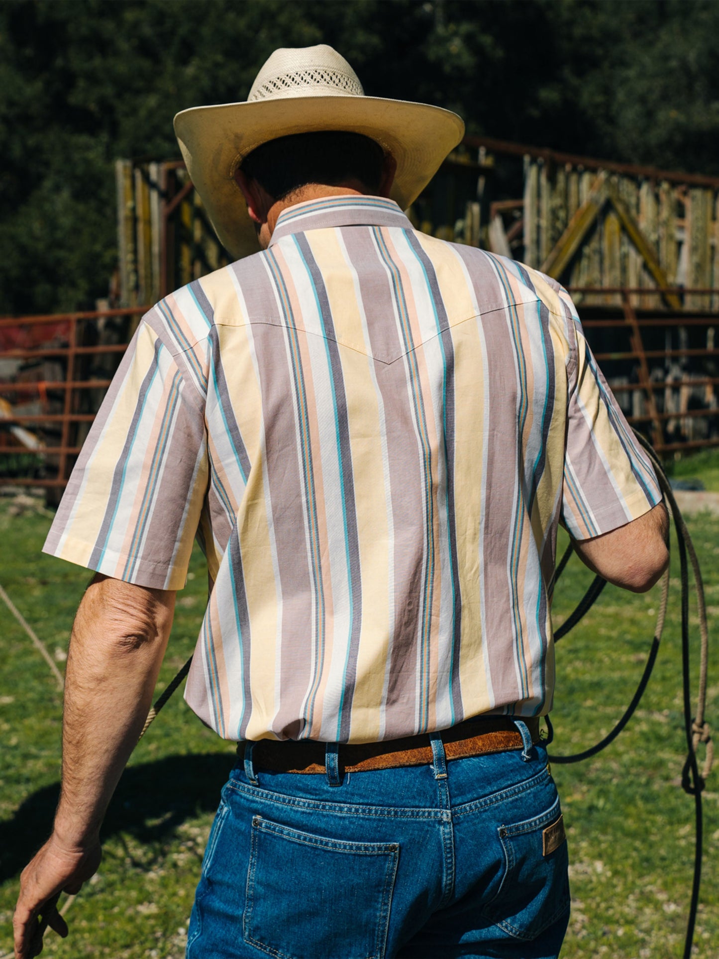 Schaefer Outfitter Short Sleeve Vintage Cotton Pearl Snap