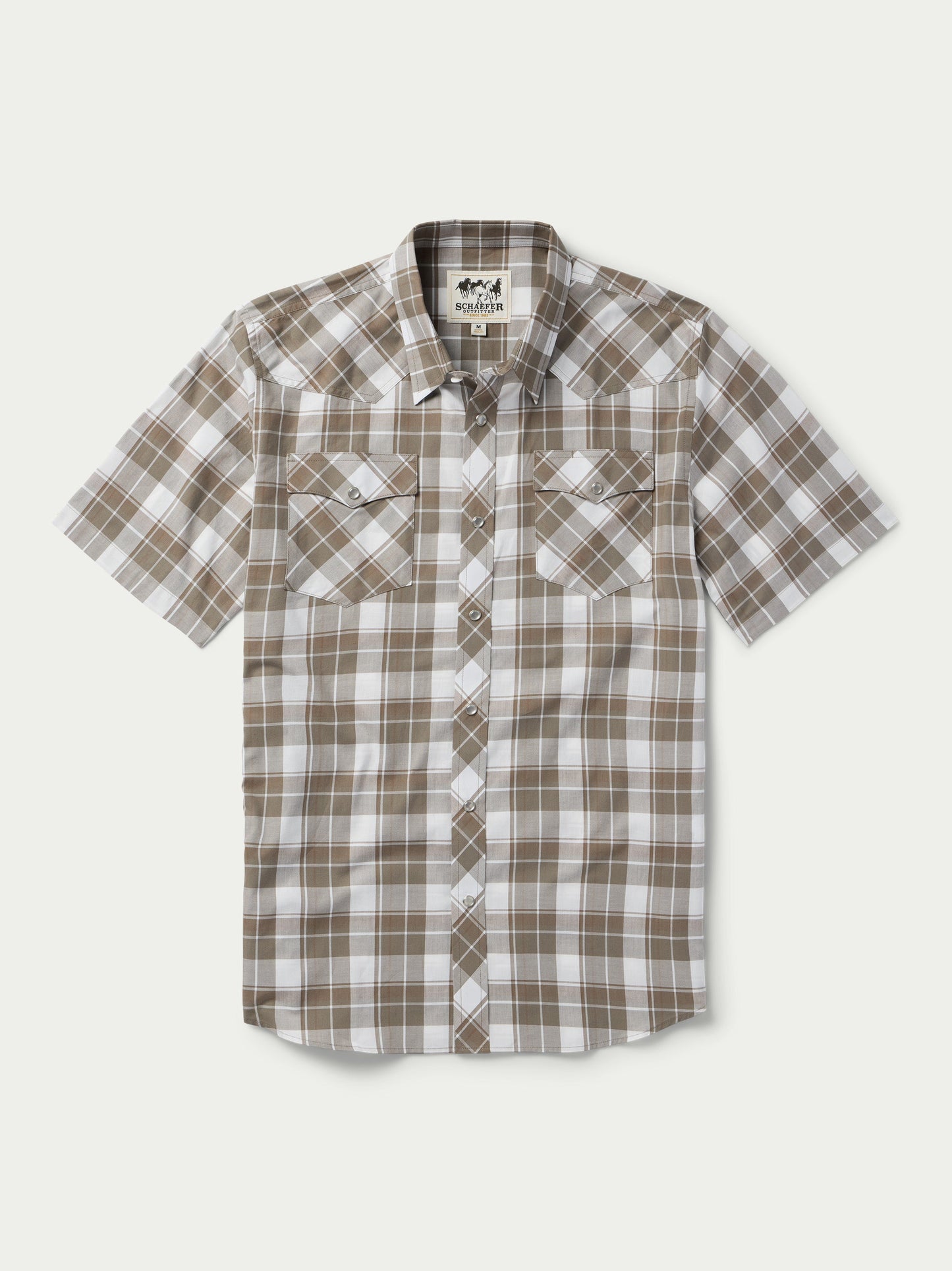 Schaefer Outfitter Short Sleeve Vintage Cotton Pearl Snap