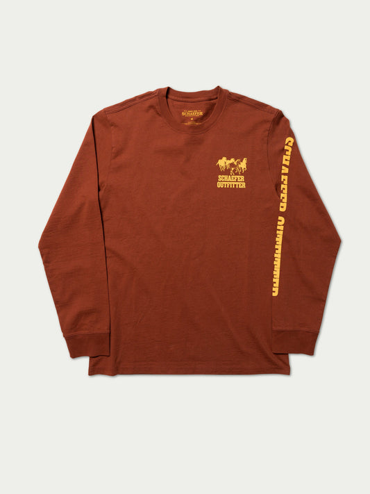 Schaefer Outfitter Long Sleeve Logo Tee