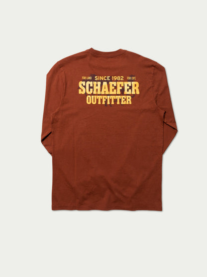 Schaefer Outfitter Long Sleeve Logo Tee