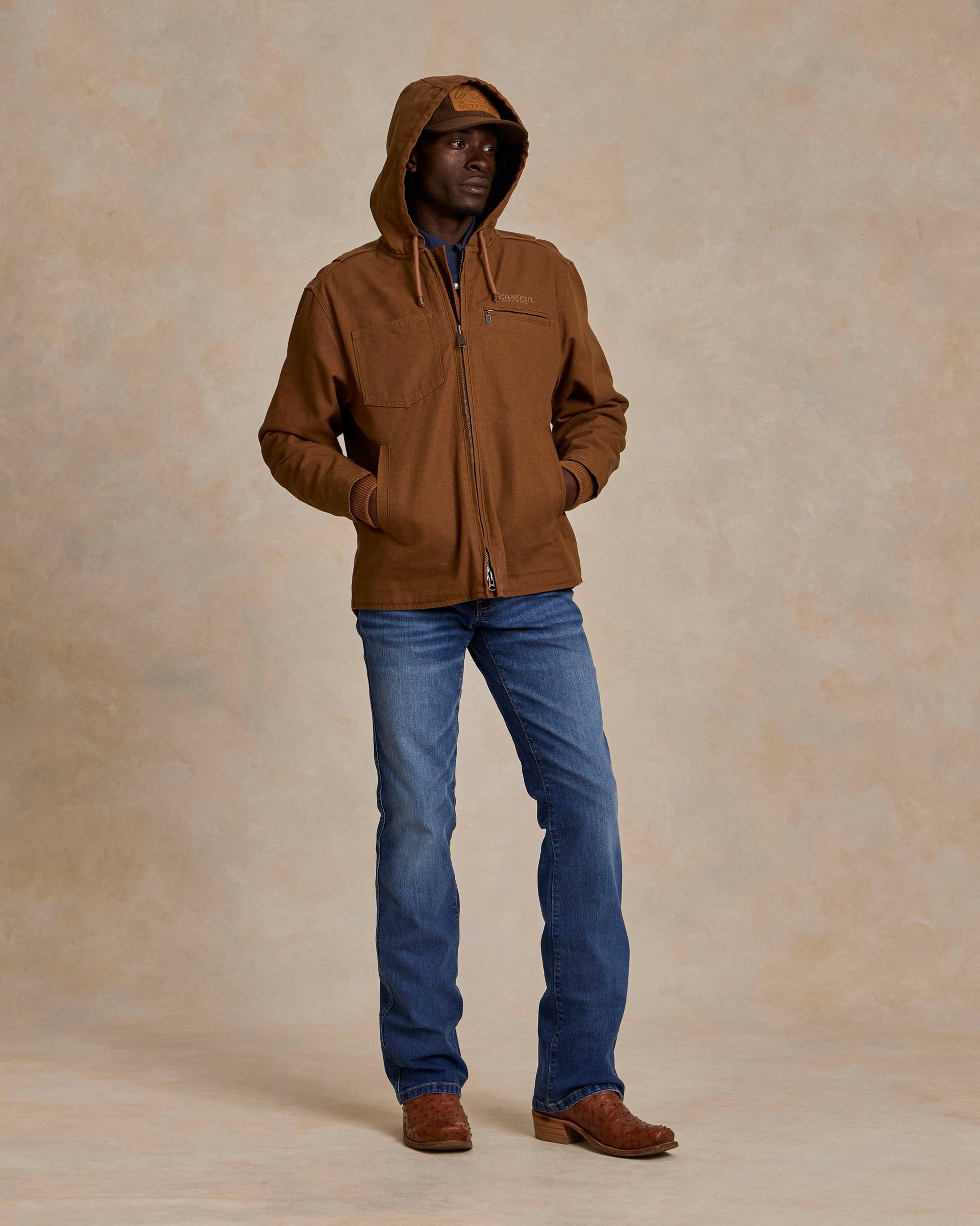 Schaefer Outfitter Hooded Zip Canvas Jacket
