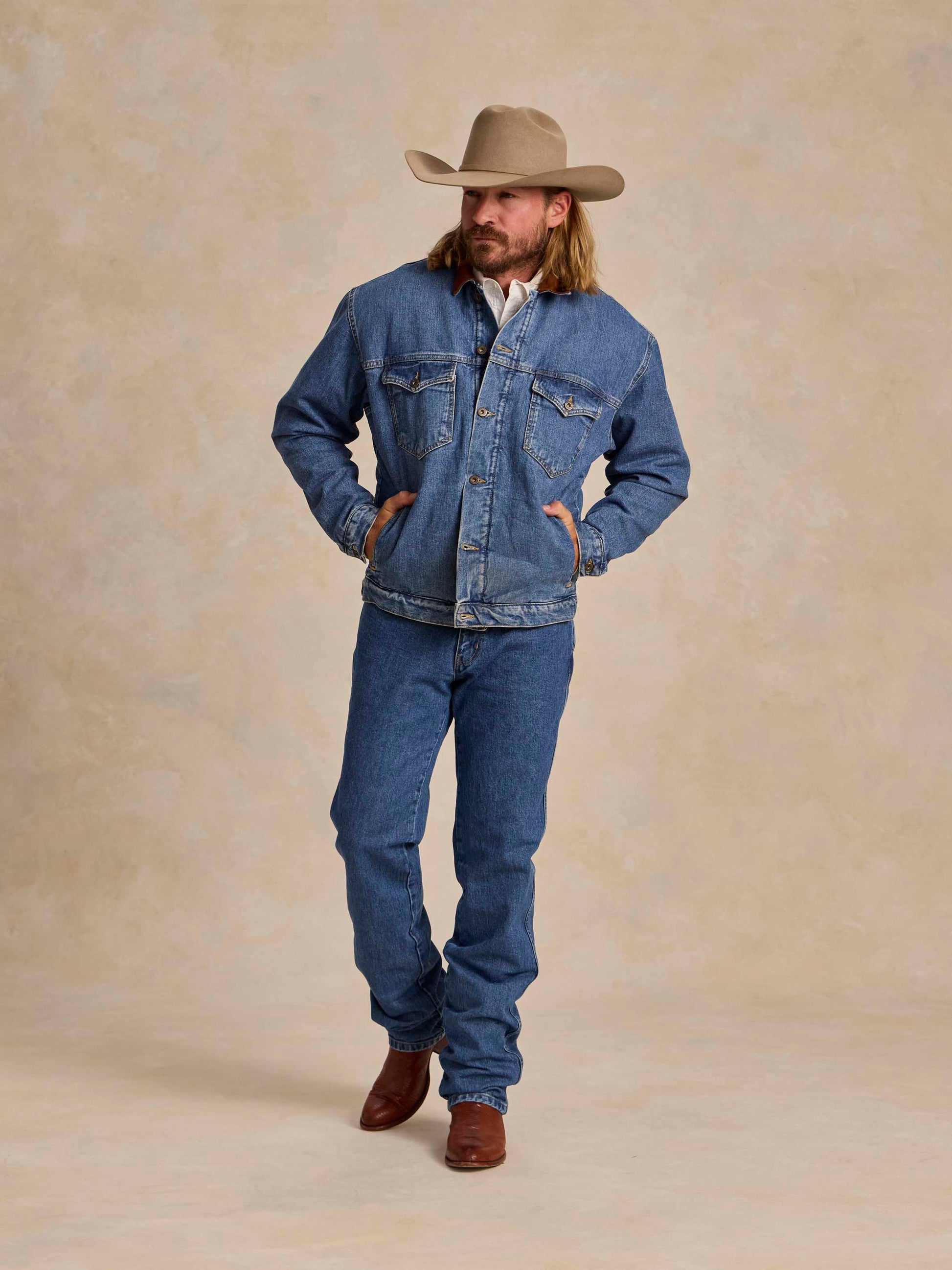 Schaefer Outfitter Legend Denim Jacket with Fleece Lining