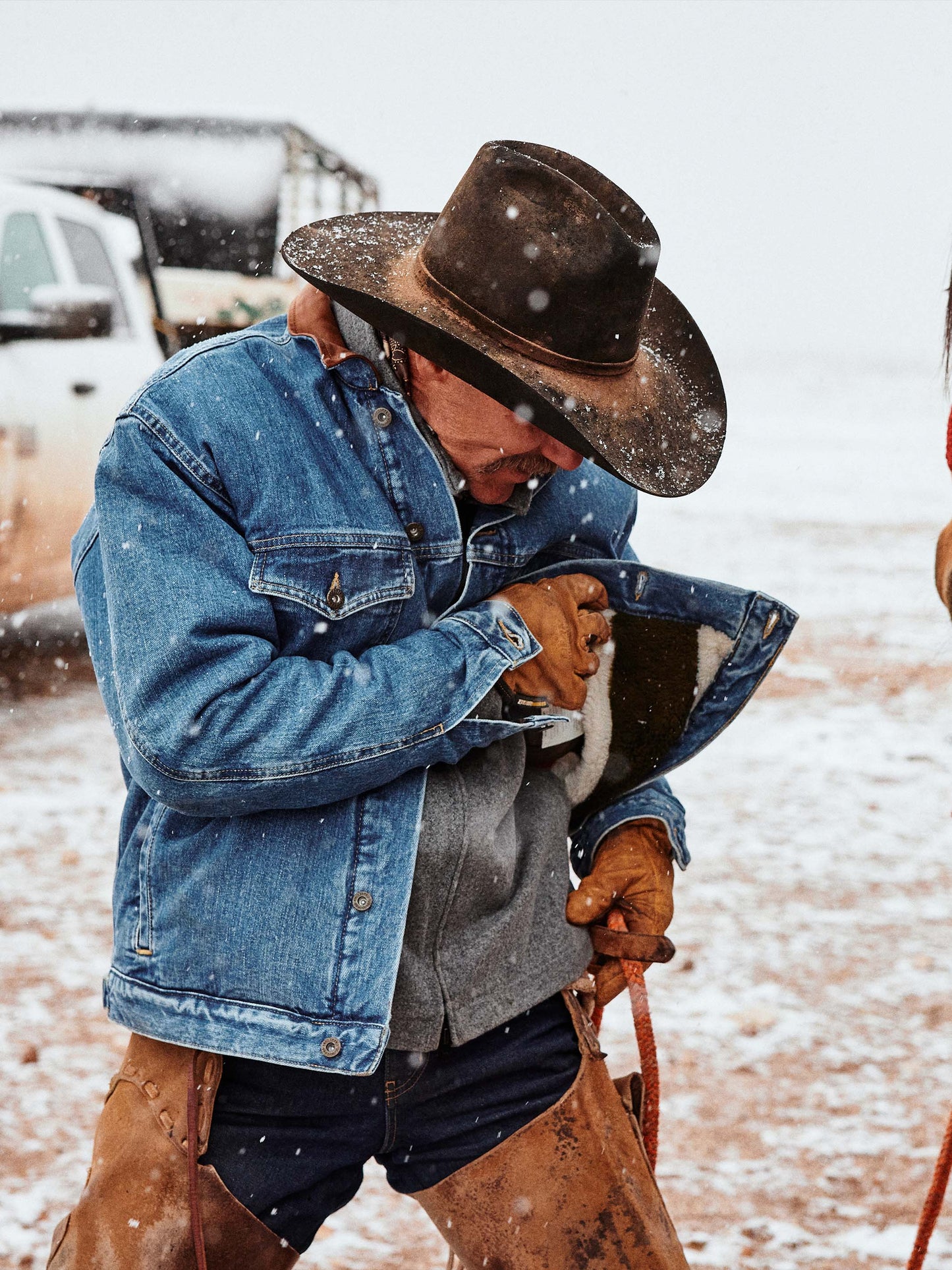 Schaefer Outfitter Legend Denim Jacket with Fleece Lining