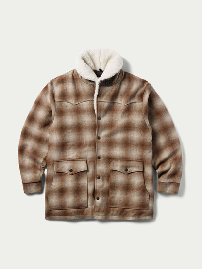 Schaefer Outfitter Wool Coat With Shearling Collar