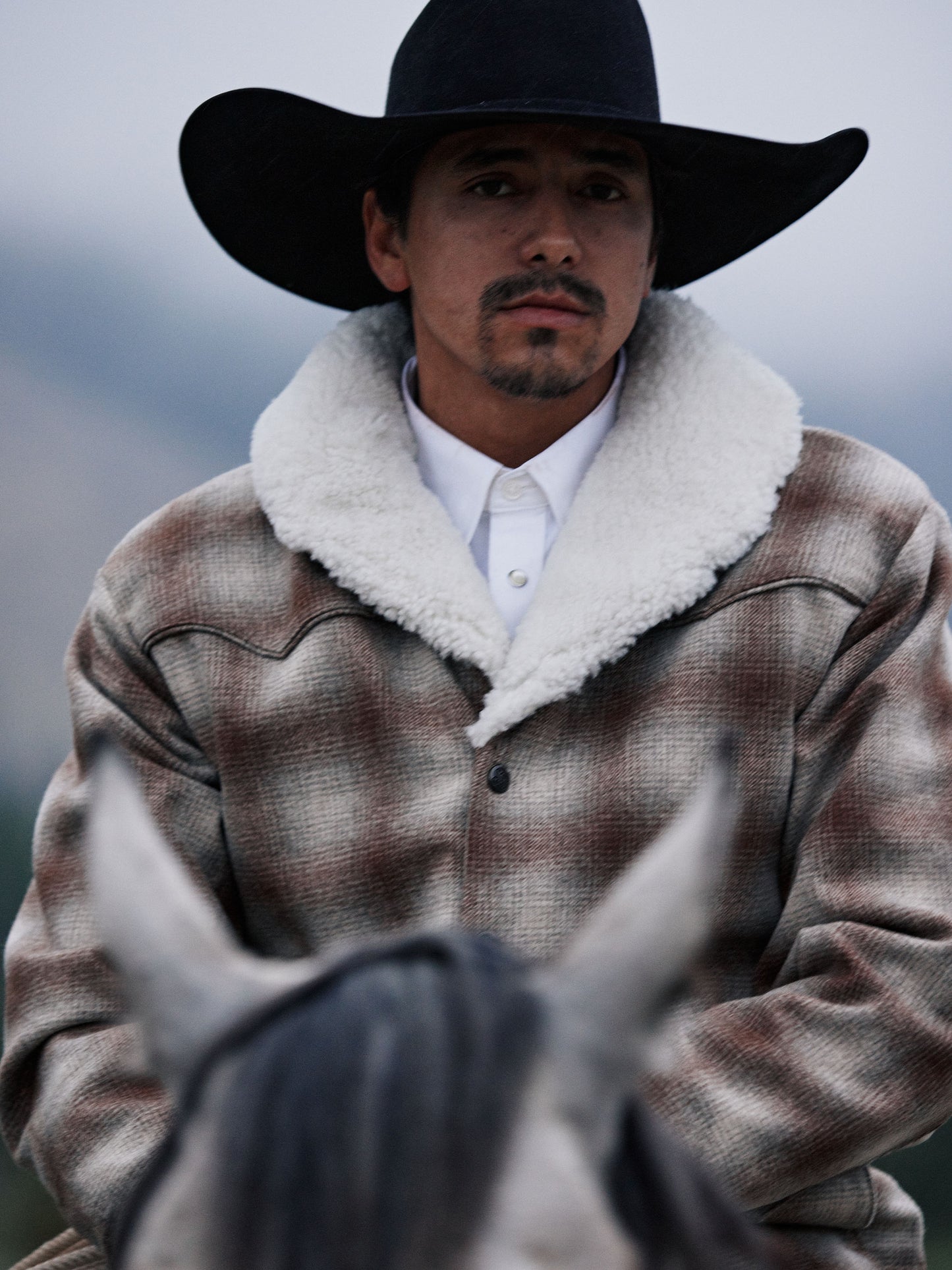 Schaefer Outfitter Wool Coat With Shearling Collar