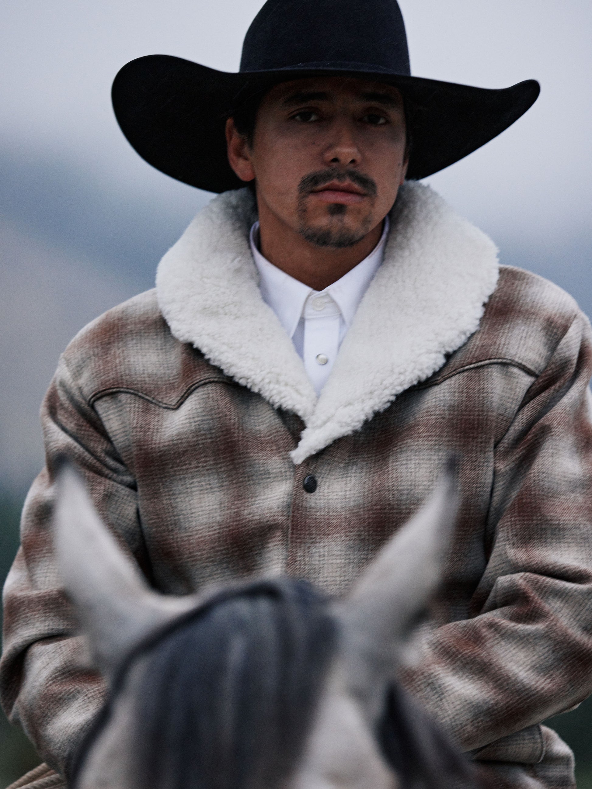 Schaefer Outfitter Wool Coat With Shearling Collar