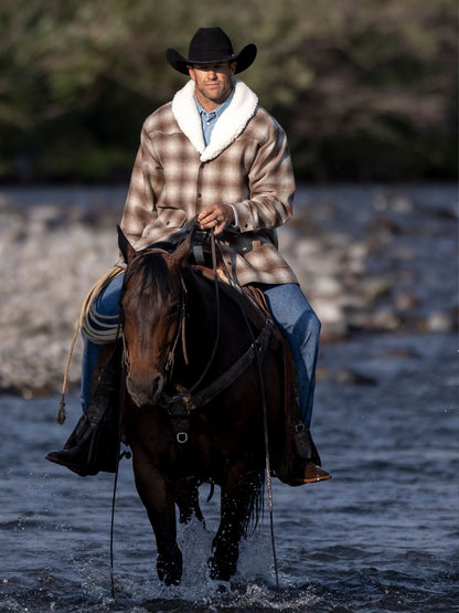 Schaefer Outfitter Wool Coat With Shearling Collar