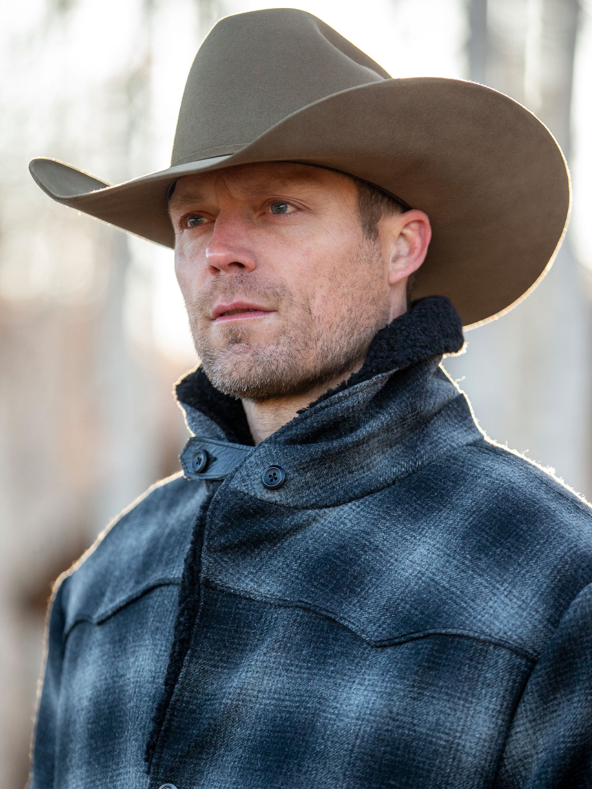 Schaefer Outfitter Wool Coat With Shearling Collar