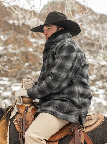 Schaefer Outfitter Wool Coat With Shearling Collar