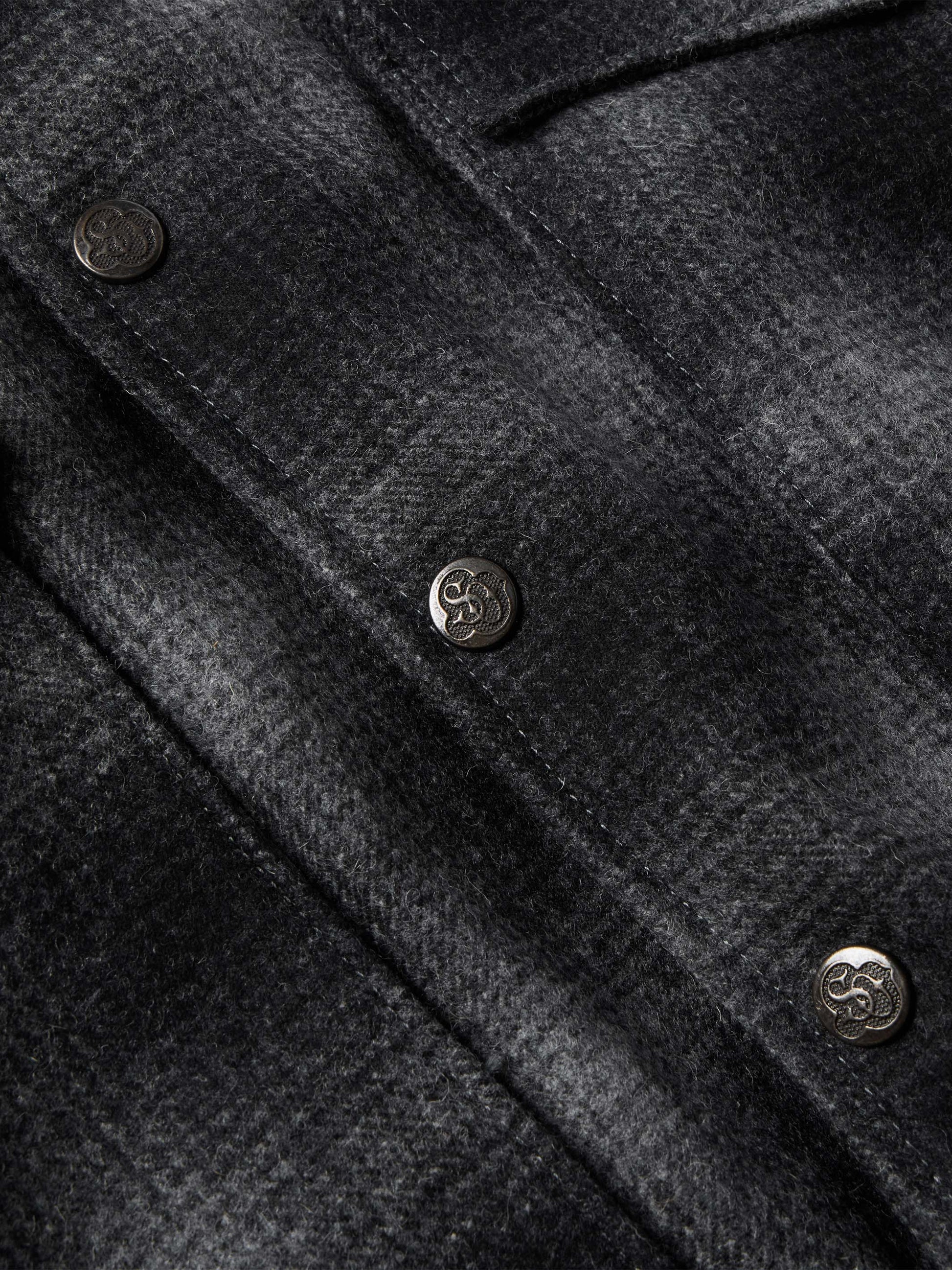 Schaefer Outfitter Wool Coat With Shearling Collar