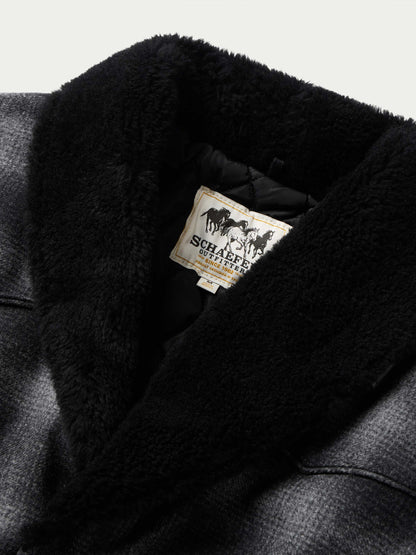 Schaefer Outfitter Wool Coat With Shearling Collar
