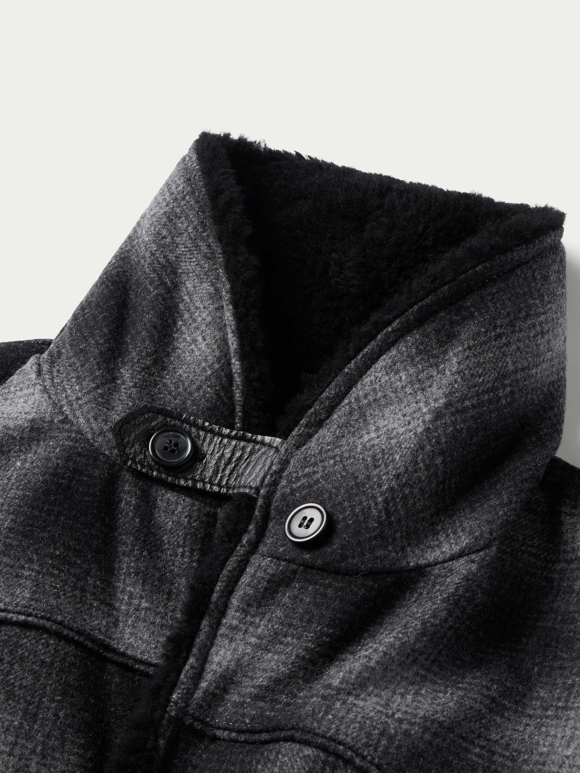 Schaefer Outfitter Wool Coat With Shearling Collar