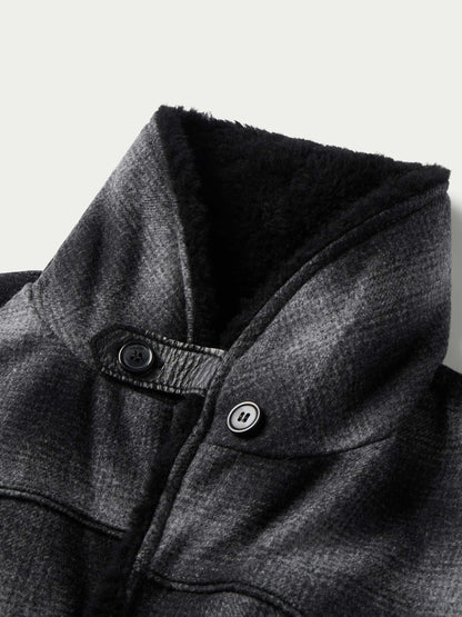 Schaefer Outfitter Wool Coat With Shearling Collar