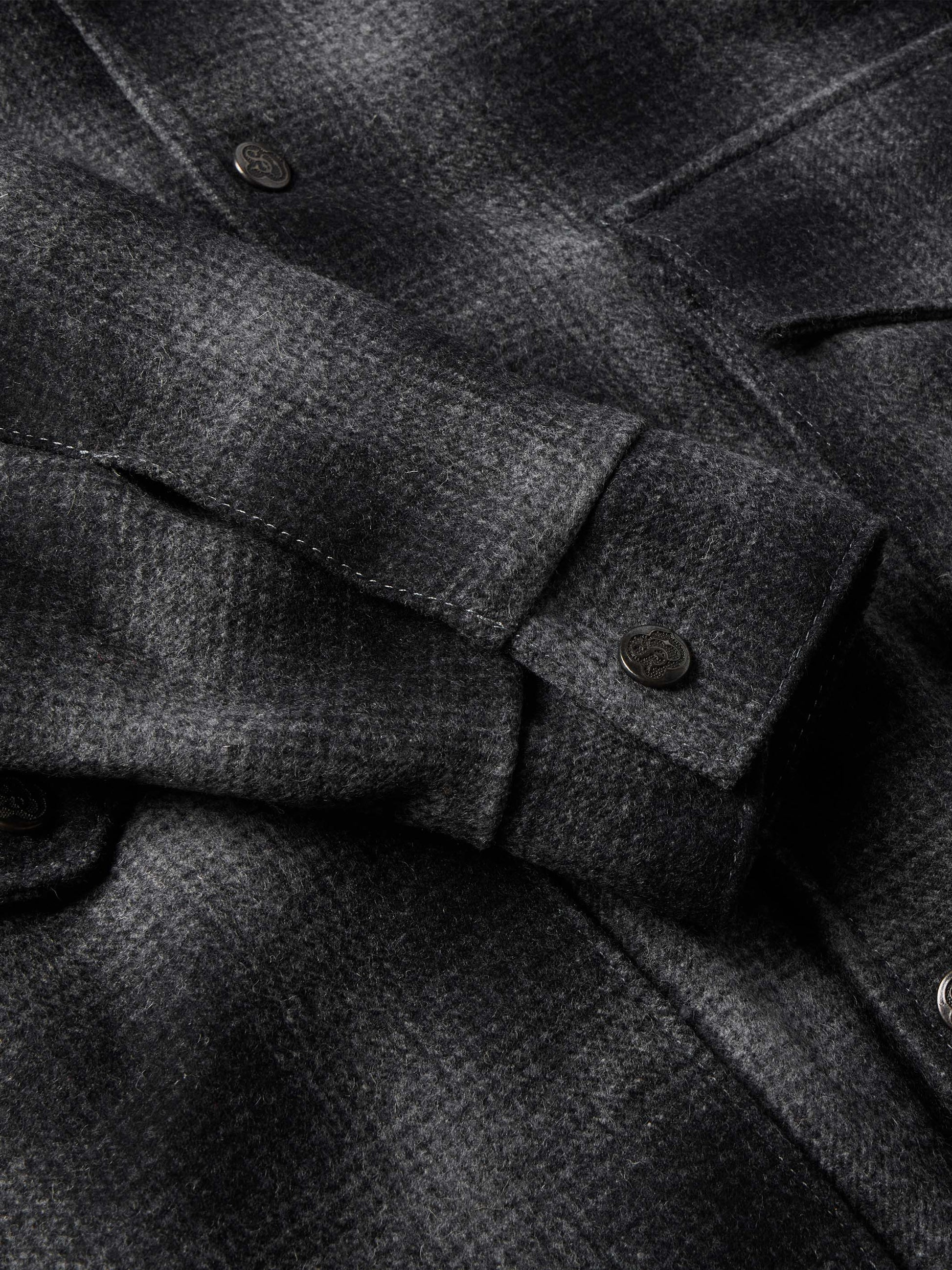 Schaefer Outfitter Wool Coat With Shearling Collar