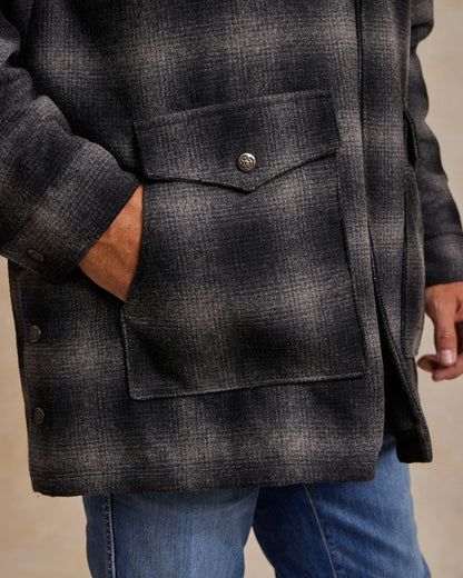 Schaefer Outfitter Wool Coat With Shearling Collar