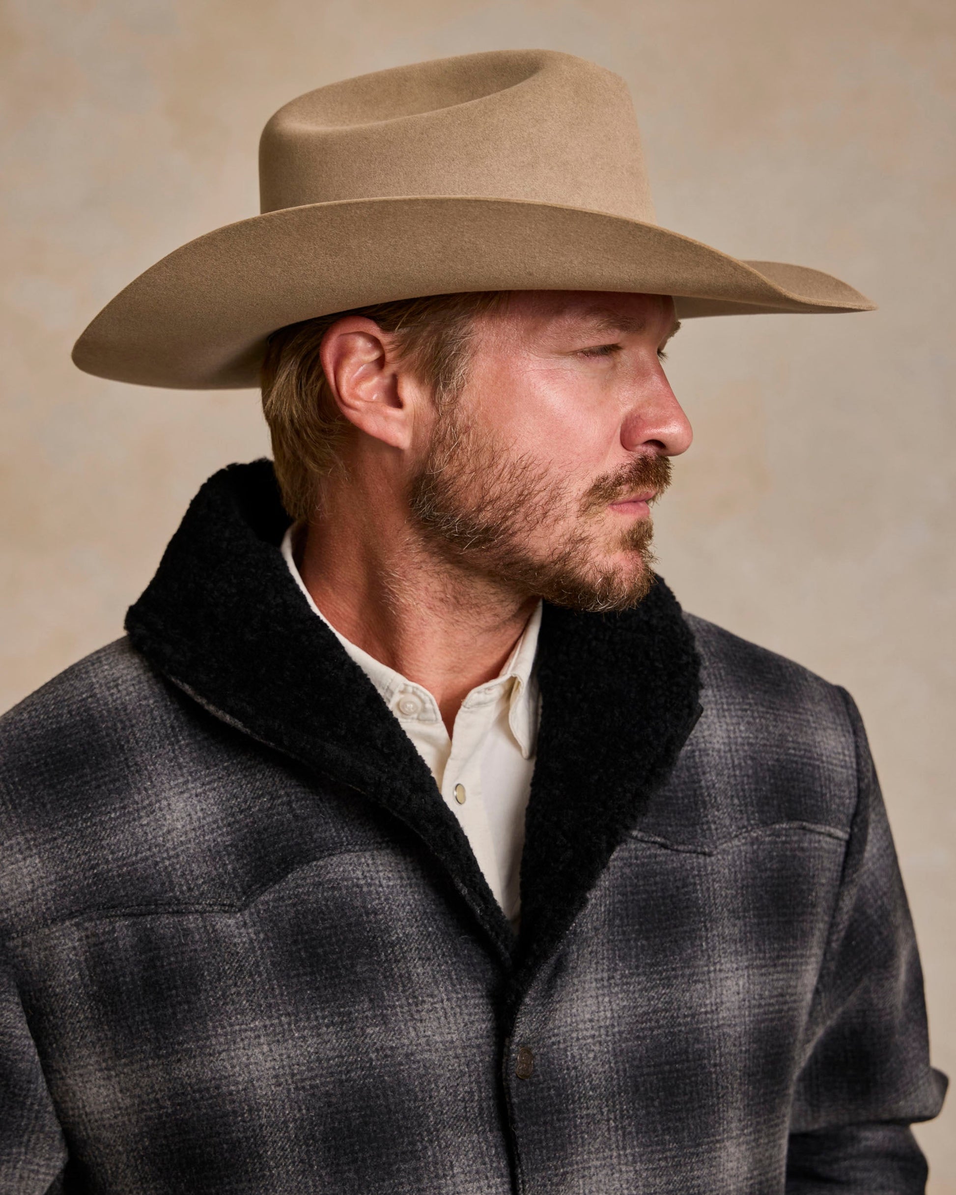 Schaefer Outfitter Wool Coat With Shearling Collar
