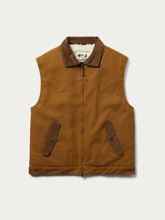 Schaefer Outfitter Zip Canvas Vest With Sherpa Lining