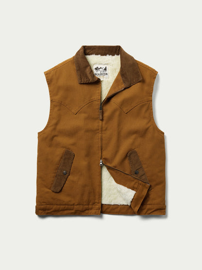 Schaefer Outfitter Zip Canvas Vest With Sherpa Lining
