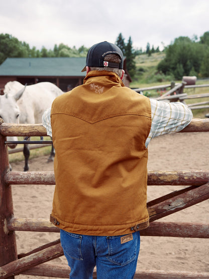 Schaefer Outfitter Zip Canvas Vest With Sherpa Lining