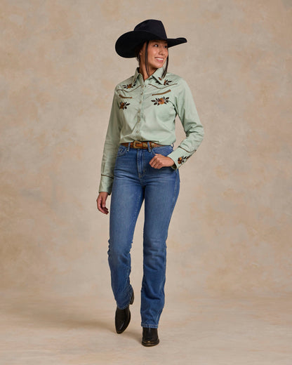 Schaefer Outfitter Women's Embroidered Snap Shirt