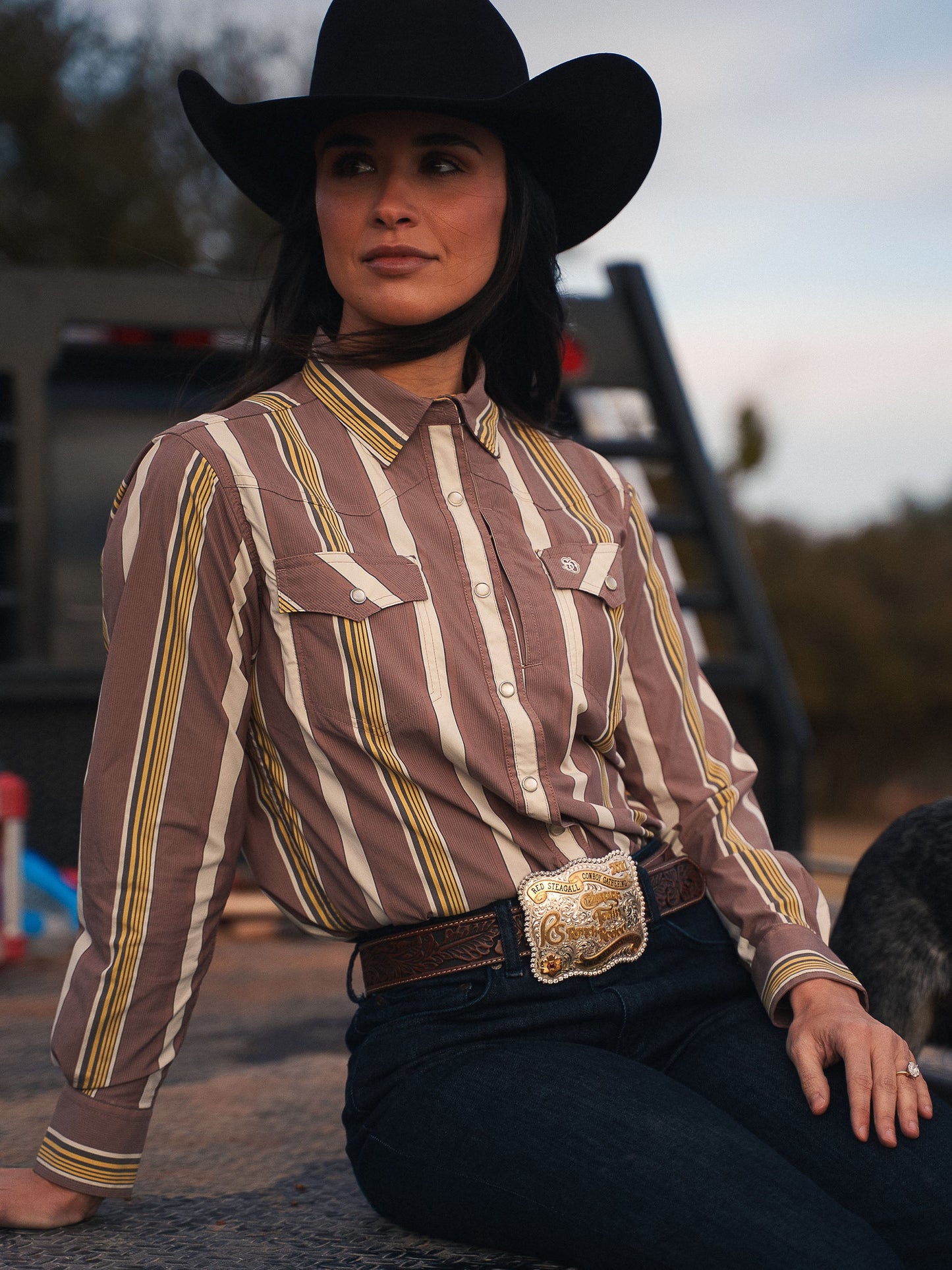 Schaefer Outfitter Women's RangeTek Western Guide Snap Shirt