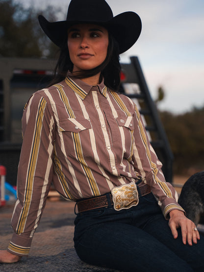 Schaefer Outfitter Women's RangeTek Western Guide Snap Shirt
