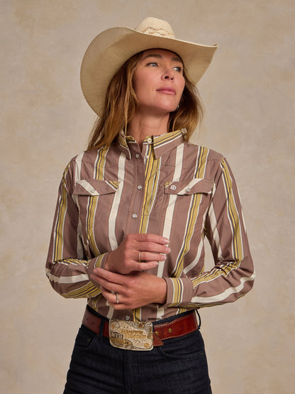 Schaefer Outfitter Women's RangeTek Western Guide Snap Shirt