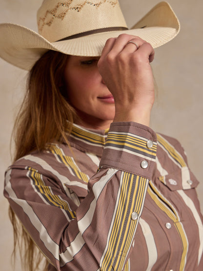Schaefer Outfitter Women's RangeTek Western Guide Snap Shirt
