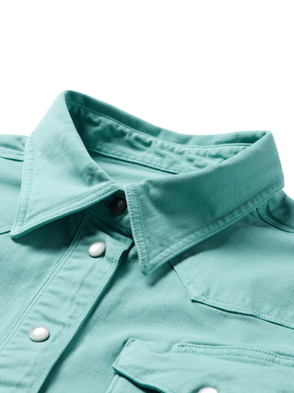 Schaefer Outfitter Women's Western Denim Snap Shirt