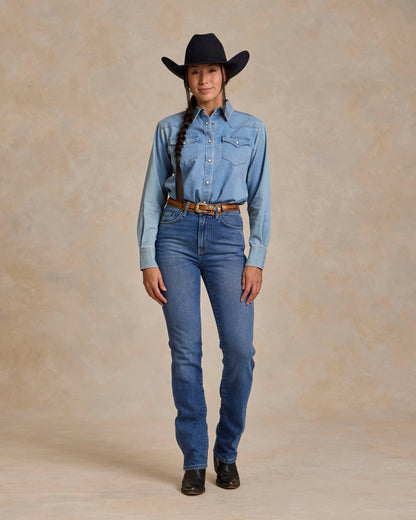 Schaefer Outfitter Women's Western Denim Pearl Snap