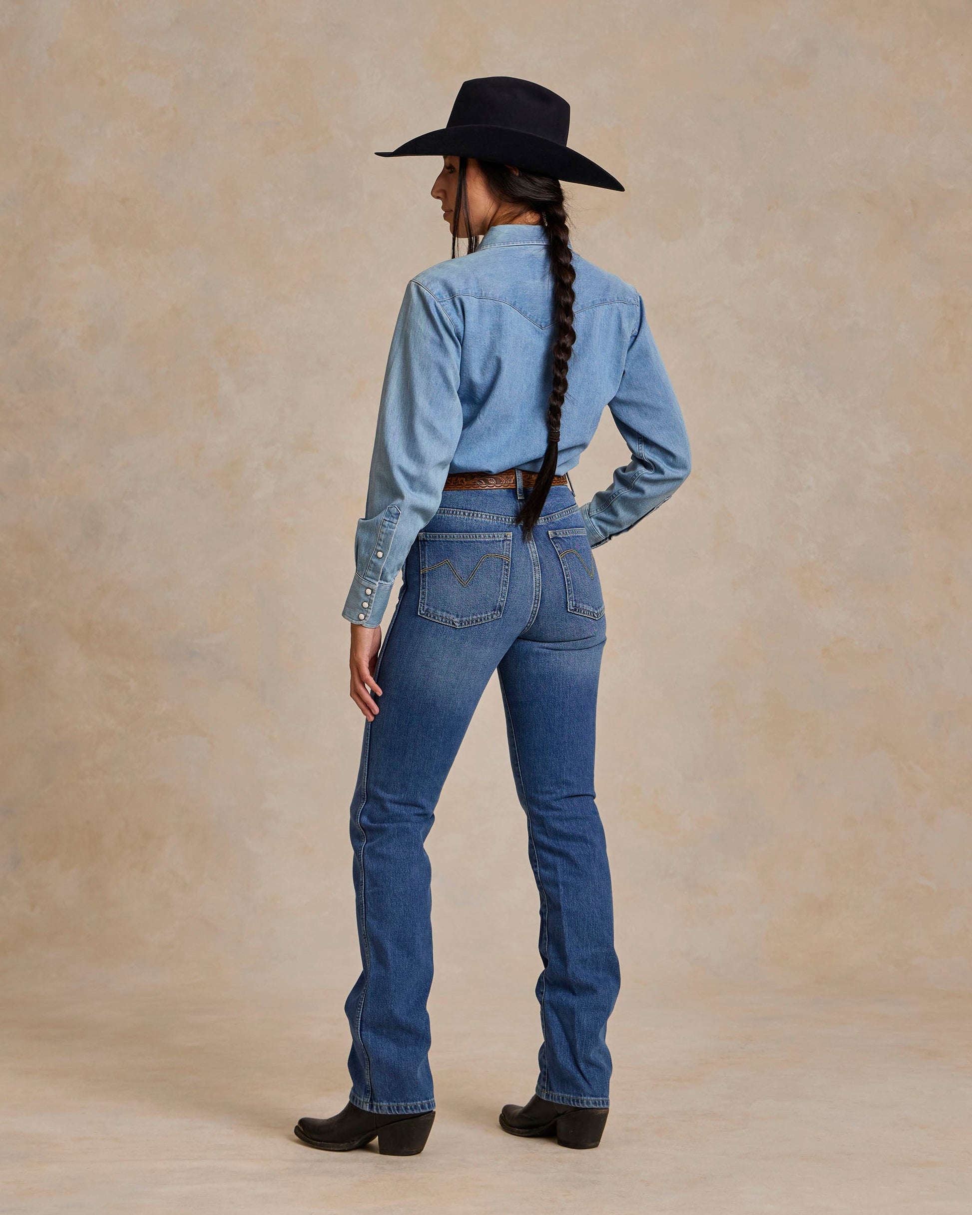 Schaefer Outfitter Women's Western Denim Pearl Snap
