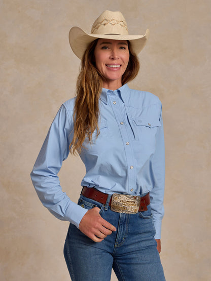 Schaefer Outfitter Women's RangeTek Western Guide Snap Shirt