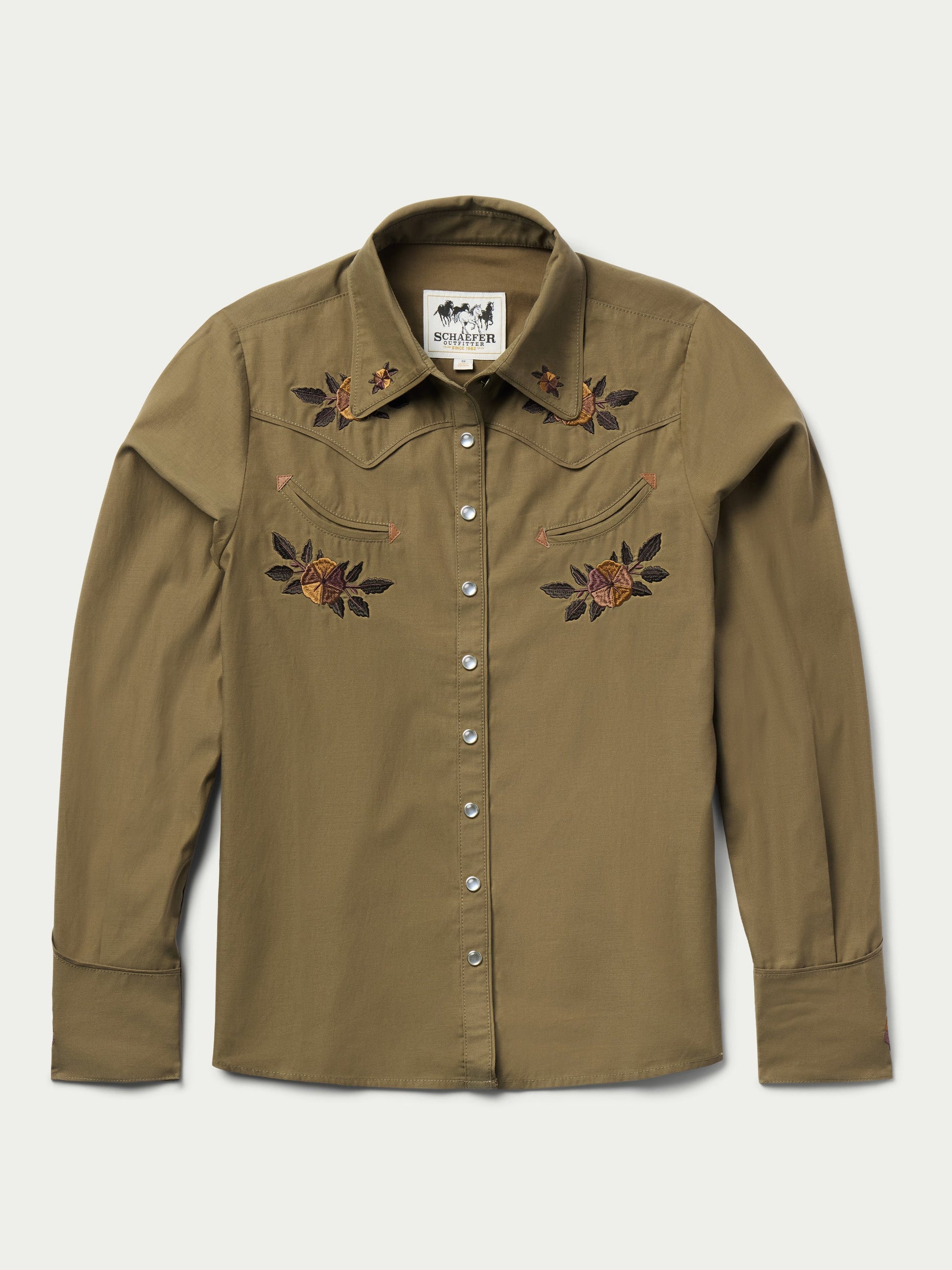 Schaefer Outfitter Women's Embroidered Snap Shirt